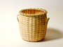 Small Collectible Italian Breadstick Basket, brown ash - Stephen Zeh Basketmaker